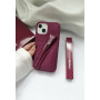 Бордовий чохол Rhode Lip Case Raspberry Jelly з блиском на iPhone 15
